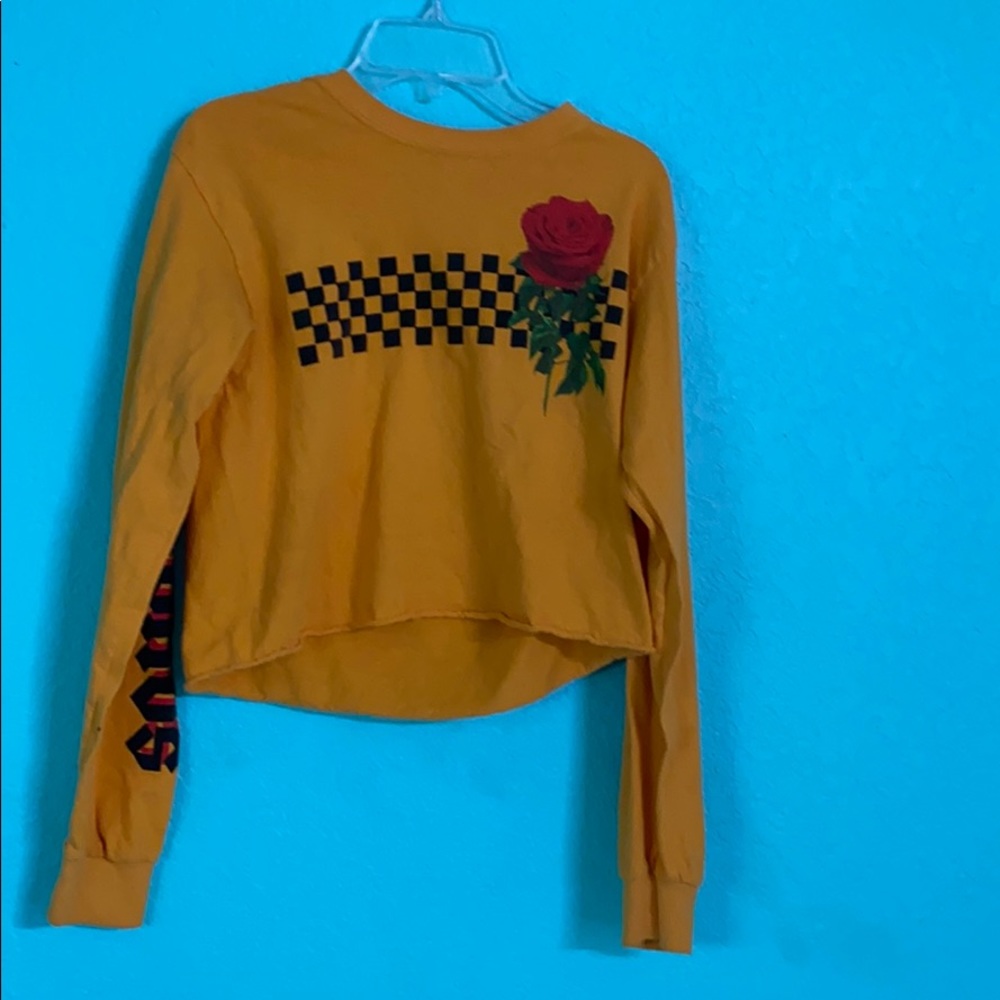 Yellow long sleeve shirt